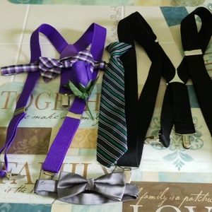 Suspenders and neck/bow ties